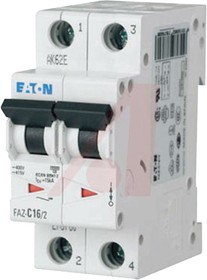 Disjoncteur EATON FAZ-D6/2 2P 6A Courbe D - Référence 278777, Neuf, Origine France