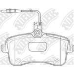 PN0469W, Колодки тормозные PEUGEOT 407,407SW,607 передние