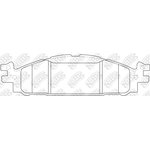 Колодки тормозные дисковые FORD Explorer 3.5 05-/ Taurus V 3.5 10- PN0622