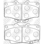 PN1219, Колодки тормозные TOYOTA Hilux (97-) передние (4шт.) NIBK