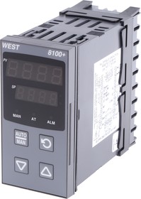 Фото 1/3 P8100-2700-0000, P8100 PID Temperature Controller, 96 x 48 (1/8 DIN)mm, 1 Output Linear, 100 → 240 V ac Supply Voltage