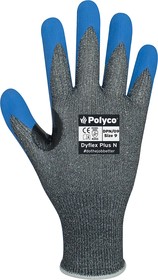 Фото 1/2 DPN/08, Dyflex Grey Nitrile Cut Resistant Work Gloves, Size 8, Medium, Nitrile Foam Coating