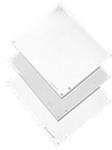 A6P4G, Panel for Junction Box, fits 6x4 Box, Galvanized, Mild Steel