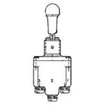 2TL1-1E, Toggle Switches DPDT ON-OFF-ON Screw Term