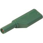 4 mm plug, screw connection, 0.5-1.5 mm², CAT II, green, 934099104