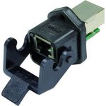 09452251100, Modular Connectors / Ethernet Connectors IP67 DATA 3A PANEL FEED ...