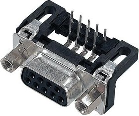09663126600, D-Sub Standard Connectors DSUB SV FEM SSDP ANG73-254 25P
