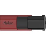 NT03U182N-128G-30RE, Флеш-память Netac U182 Red USB3.0 Flash Drive 128GB,retractable