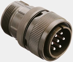 N/MS3106B14S-7P, 3 Way Cable Mount MIL Spec Circular Connector Plug, Pin Contacts,Shell Size 14S, MIL-DTL-5015