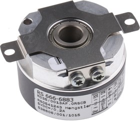Фото 1/2 0541068, AC35 Series Absolute Absolute Encoder, 2048 ppr, Gray, SSI Signal, Hollow Type, 8mm Shaft