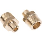 0121 21 13, Brass Pipe Fitting, Straight Threaded Adapter ...