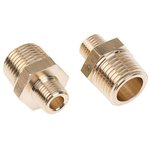 0121 21 10, Brass Pipe Fitting, Straight Threaded Adapter ...