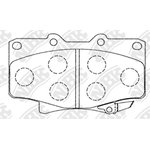 PN1242, Колодки тормозные TOYOTA Land Cruiser передние