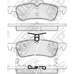 PN1840, Колодки тормозные Honda Civic IX 12- задние NIBK