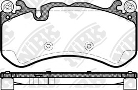 Фото 1/2 PN31012, Колодки тормозные MERCEDES ML передние