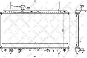 1025459SX, Радиатор системы охлаждения АКПП SUZUKI SWIFT 1.3-1.5I 16V 05  [1770054G10]