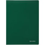 Папка 60 вкладышей BRAUBERG "Office", зеленая, 0,6 мм, 271330