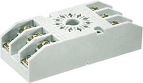 Фото 1/2 GZ11-01, 11 Pin 300V ac DIN Rail, Panel Mount Relay Socket, for use with R15 Series 3PDT Relay