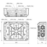 Коробка распределительная для твердых стен с/м KT 250 / 1 KB 233х175х78 мм KT ...