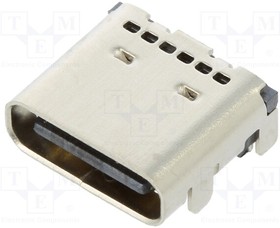 217B-BC02, USB Type C socket R/A SMT Type, 5u / 217B-BC02