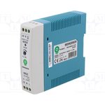 MDIN20W24, Power supply: switched-mode; 20W; 24VDC; for DIN rail mounting