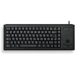 G84-4400LUBIT-2, G84 Wired USB Compact Trackball Keyboard, QWERTY (Italy), Black