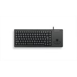 G84-5400LUMIT-2, G84 Wired USB Compact Trackball Keyboard, QWERTY (Italy), Black