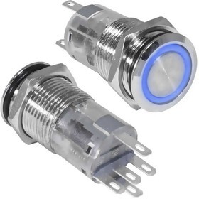 LAS2-GQF-11ZE/B on-on, Кнопка антивандальная с фикcацией