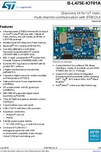 B-L475E-IOT01A1, Development Boards & Kits - ARM STM32L4 Discovery Kit ...