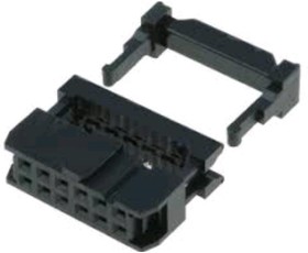 FC3012T12-H-CN (IDC-12F), Разъем IDC "гнездо" 12 конт.(2x6) шаг 2.54 мм, на шлейф (ш. 1.27 мм)