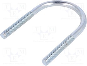 CB12.77.138(2 1/2"), U-bolt; B; 1.75; steel; zinc; Thread len: 70mm; for fixing pipes