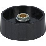 Rotary knob, 6 mm, plastic, black, Ø 40 mm, H 15 mm, A2540060