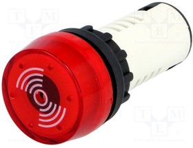 CM22-SLR, Свето-звуковой сигнализатор, 22мм, CM22, -20-60°C, d22,5мм, IP54
