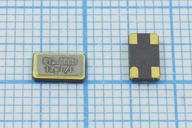 Резонатор кварцевый 12.0МГц в корпусе с 4-мя контактами SMD 6x3.5мм, нагрузка 12пФ; 12000 \SMD06035C4\12\ 10\ 30/-40~85C\KC6\1Г (G12.0