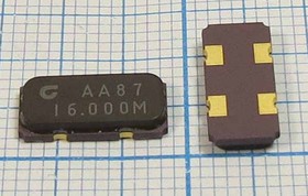 кварцевый резонатор 16МГц в корпусе SMD 12x5.5мм, 16000 \SMD12055C4\32\ 30\\CS20\1Г