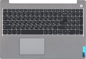 Фото 1/2 Клавиатура (топ-панель) для ноутбука Lenovo IdeaPad 3-15ITL05 черная с серебристым топкейсом