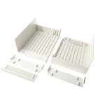 B2211007+ 2 X B2129407+B203100, Multitec White ABS Instrument Case, 290 x 200 x 124mm