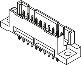 374932 / 374932-E, PRESS 20 Way 2.54mm Pitch, Type Q/3 Class C2, 2 Row, Straight DIN 41612 Connector, Plug