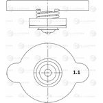 LL 1905, Крышка радиатора Hyundai; Kia; Toyota; Nissan ...