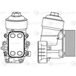 LOC1809, Корпус маслоохладителя VAG Golf VI 08-, Tiguan 08- 1.6D/2.0D с ...