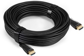 Фото 1/2 EX294699RUS, Активный оптический кабель HDMI ExeGate EX-CC-HDMI2-20.0 (19M/19M, v2.0, 20м, 4K UHD, Ethernet, позолоченные контакты)
