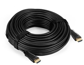 Фото 1/2 Активный оптический кабель HDMI ExeGate EX-CC-HDMI2-30.0 (19M/19M, v2.0, 30м, 4K UHD, Ethernet, позолоченные контакты)