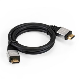 Фото 1/2 EX294701RUS, Кабель HDMI ExeGate EX-CC-HDMI8K-1.0 (19M/19M, v2.1, 1м, 8K UHD, Ethernet, позолоченные контакты)