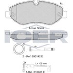 141786-203, Колодки тормозные дисковые