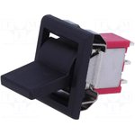IC1203R7M1QE2, ROCKER; SP3T; Pos: 3; ON-OFF-ON; 5A/125VAC; 5A/28VDC; black; none