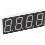 KW4-802AGB, Дисплей: LED, 7-сегментный, 20,4мм, 0,8", II.зн: 4, желто-зеленый