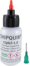 CQ4LF-1.0, Soldering Flux Liquid Flux No-Clean in 30ml (1.0oz) Squeeze Bottle w/tip
