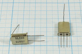 Резонатор кварцевый 10МГц, нагрузка 16пФ; 10000 \HC49U+LW\16\\ \SA[SUNNY]\1Г (10.000 SUNNY)