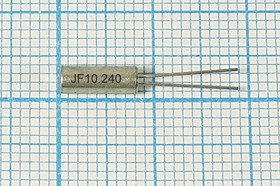 Кварцевый резонатор 10240 кГц, корпус 03x08, нагрузочная емкость 20 пФ, точность настройки 30 ppm, стабильность частоты 50/-40~85C ppm/C, AT
