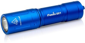 Фото 1/10 E01V20BL, Фонарь светодиодный Fenix E01 V2.0, синий, 100 лм